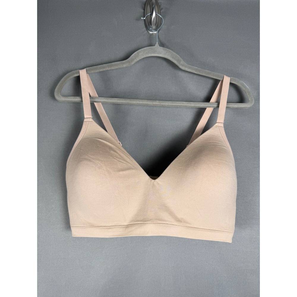 ThirdLove Wireless Bra Women XL+ Tan Seamless Padded Adjustable Comfort